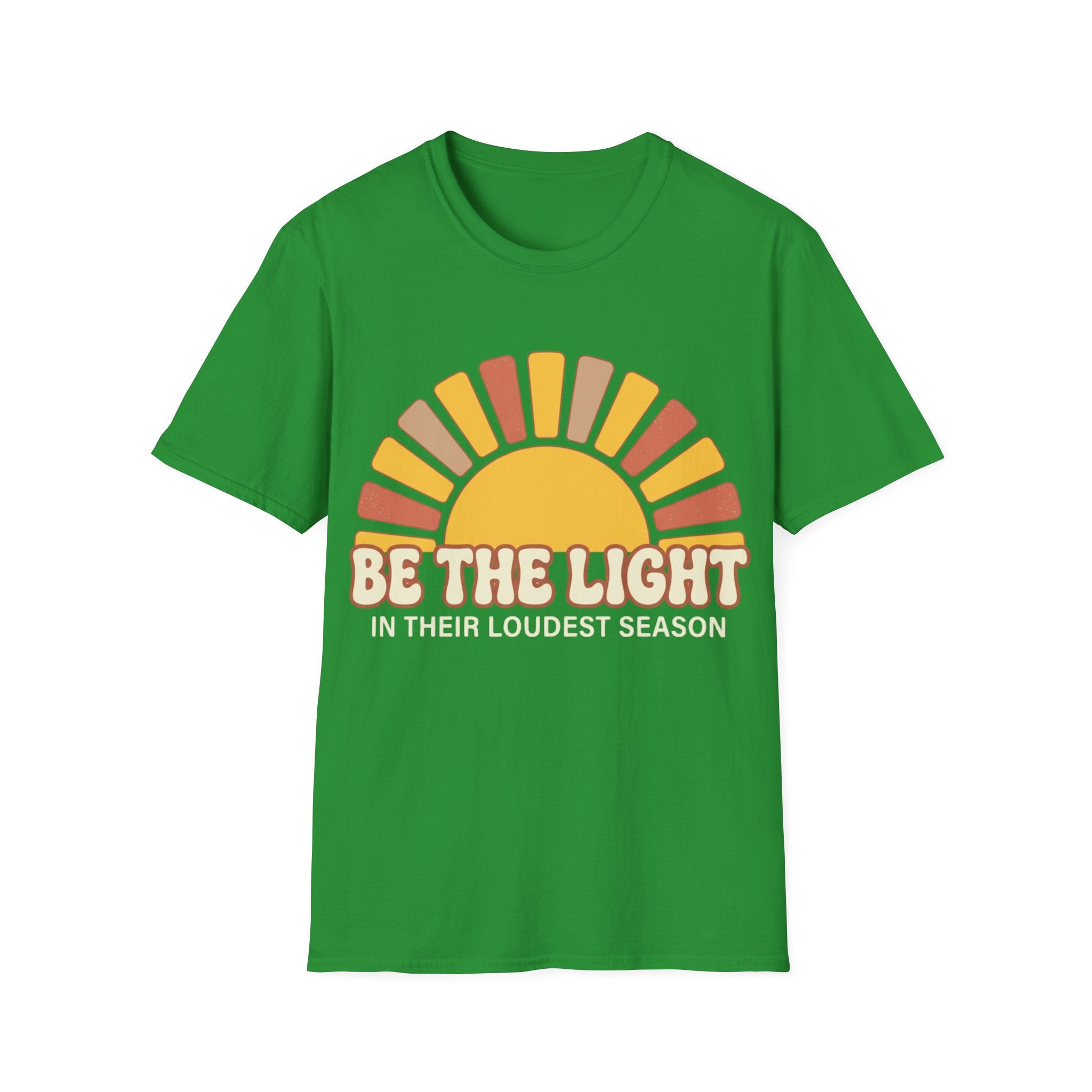 "Be The Light in Their Loudest Season" Retro Sun T-Shirt
