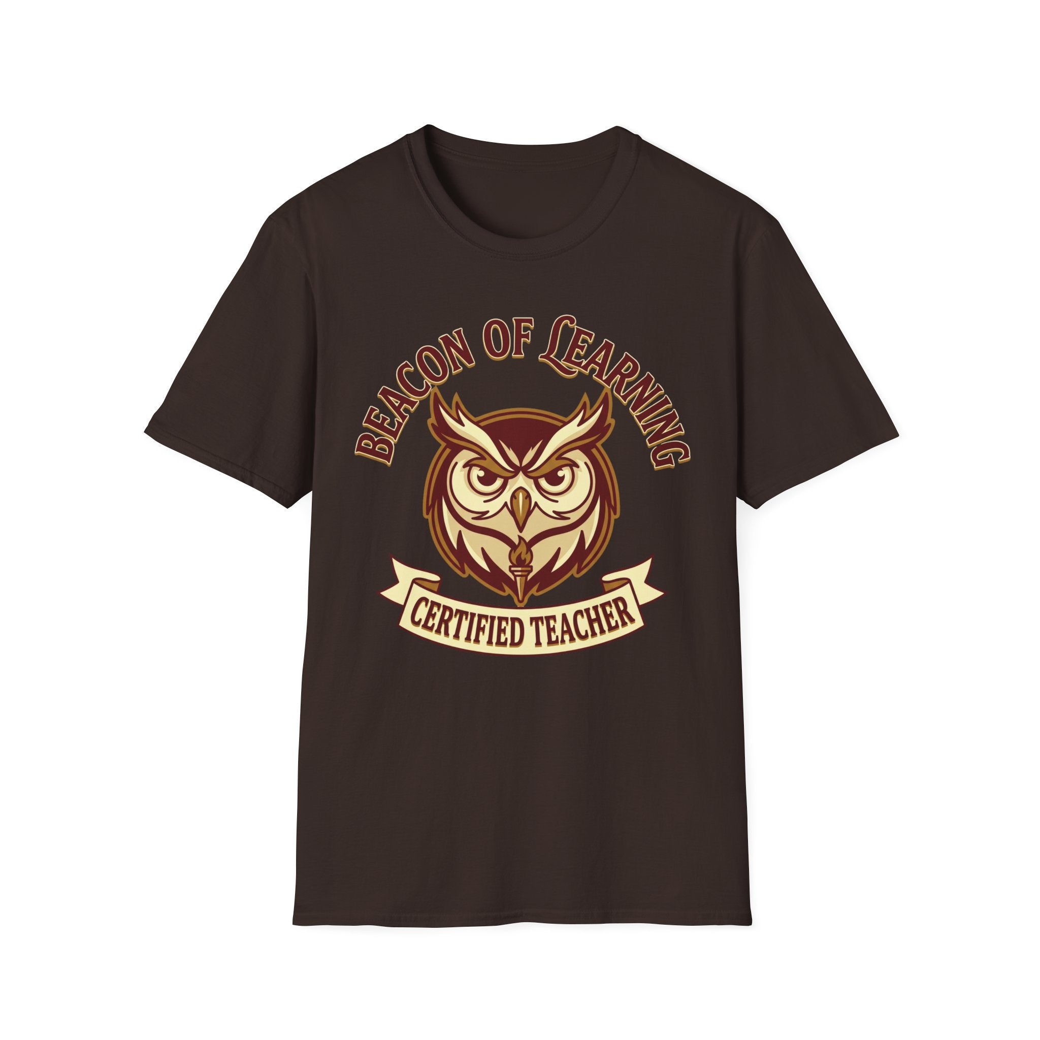 "Beacon of Learning" Certified Teacher Owl T-Shirt