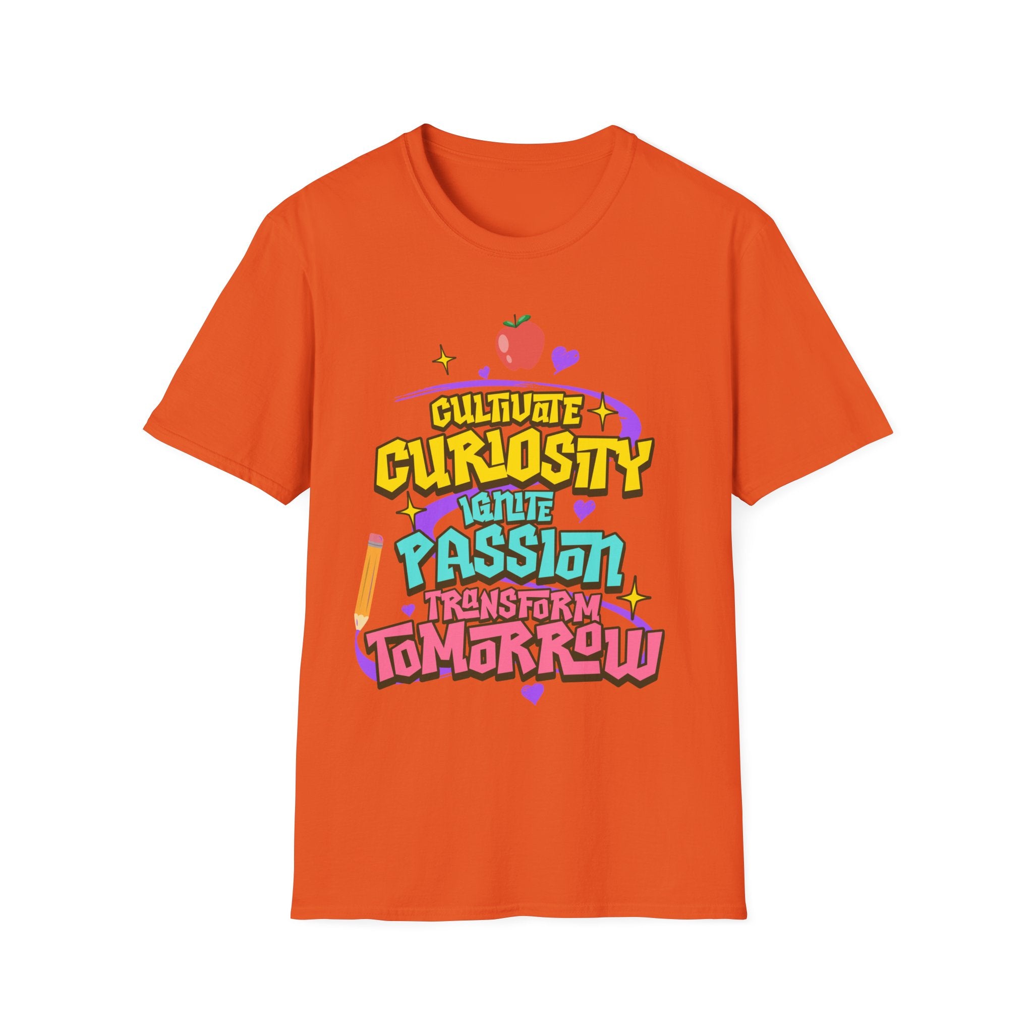 "Cultivate Curiosity, Ignite Passion, Transform Tomorrow" Inspirational T-Shirt