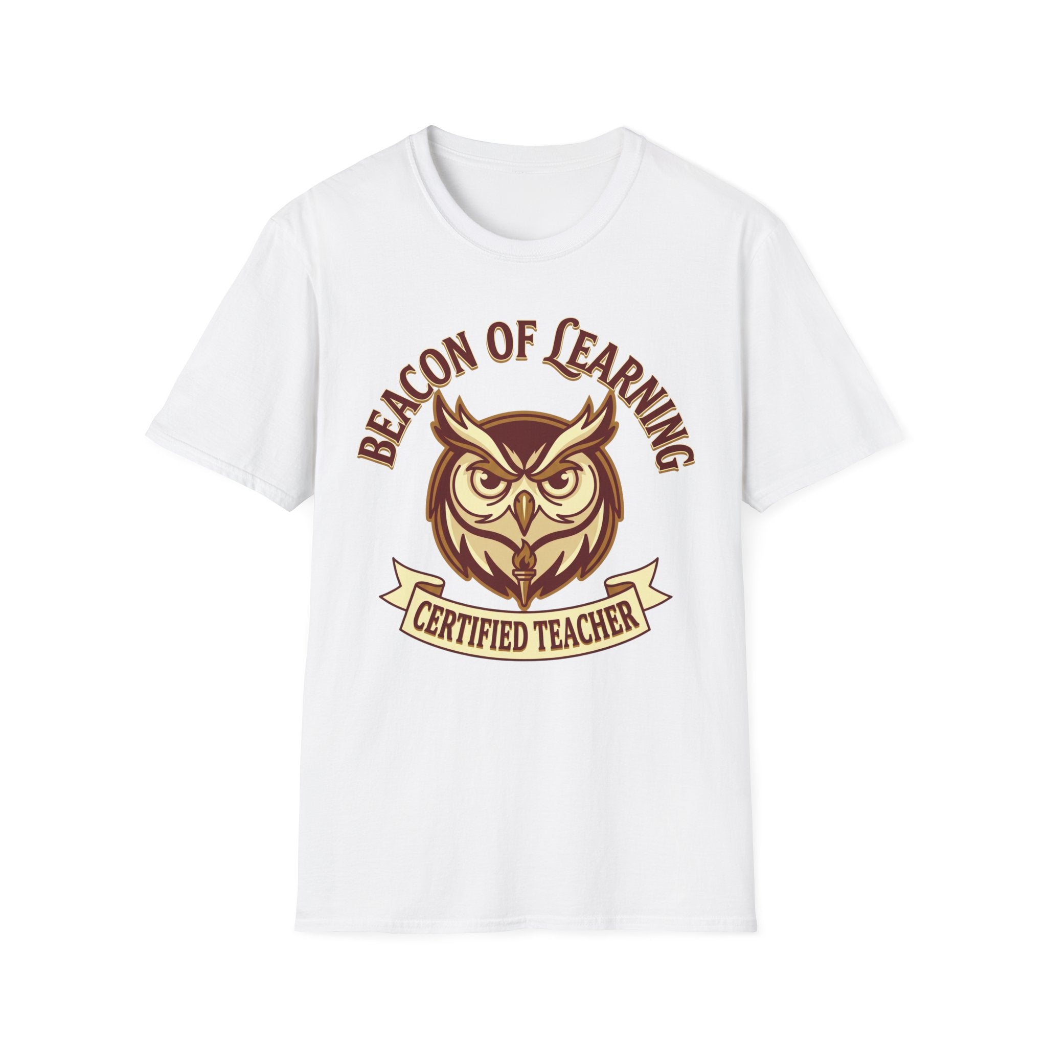 "Beacon of Learning" Certified Teacher Owl T-Shirt