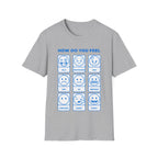 "How Do You Feel" Mood Chart T-Shirt — Emoji Grid Tee