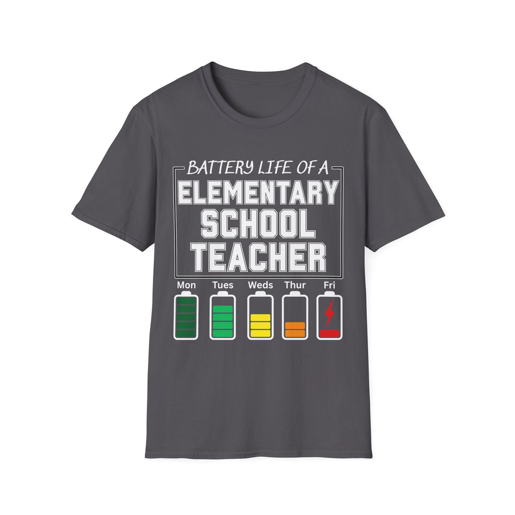 Elementary School Teacher Battery Life T-Shirt