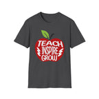 "Teach Inspire Grow" Apple T-Shirt