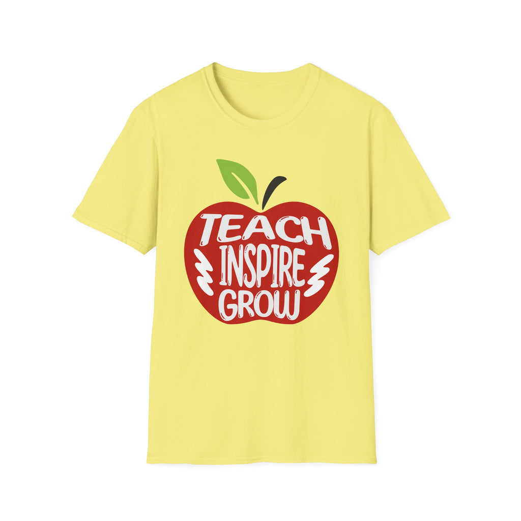 "Teach Inspire Grow" Apple T-Shirt
