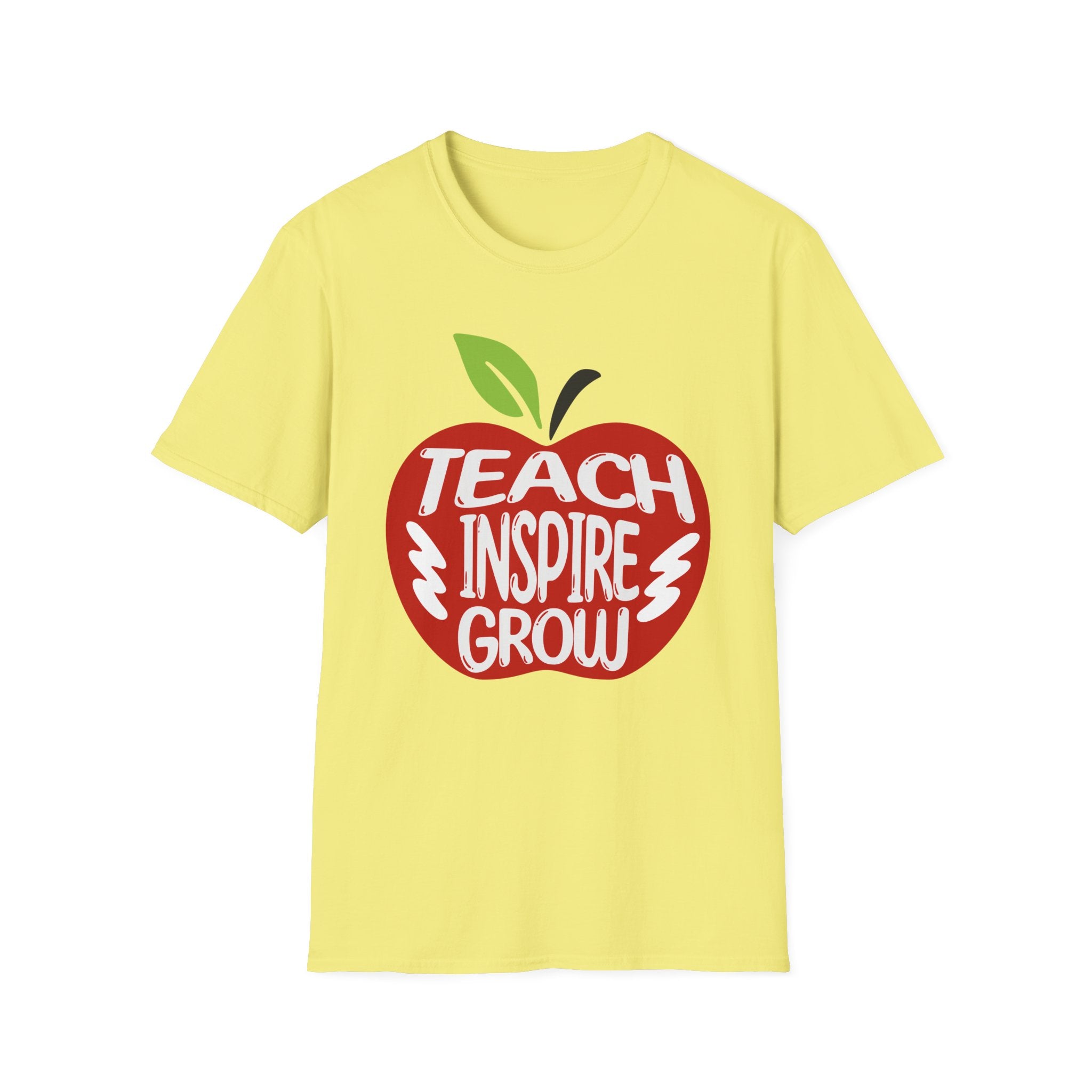 "Teach Inspire Grow" Apple T-Shirt
