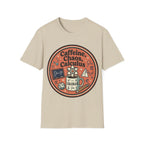 "Caffeine, Chaos, Calculus" Math Lover T‑Shirt