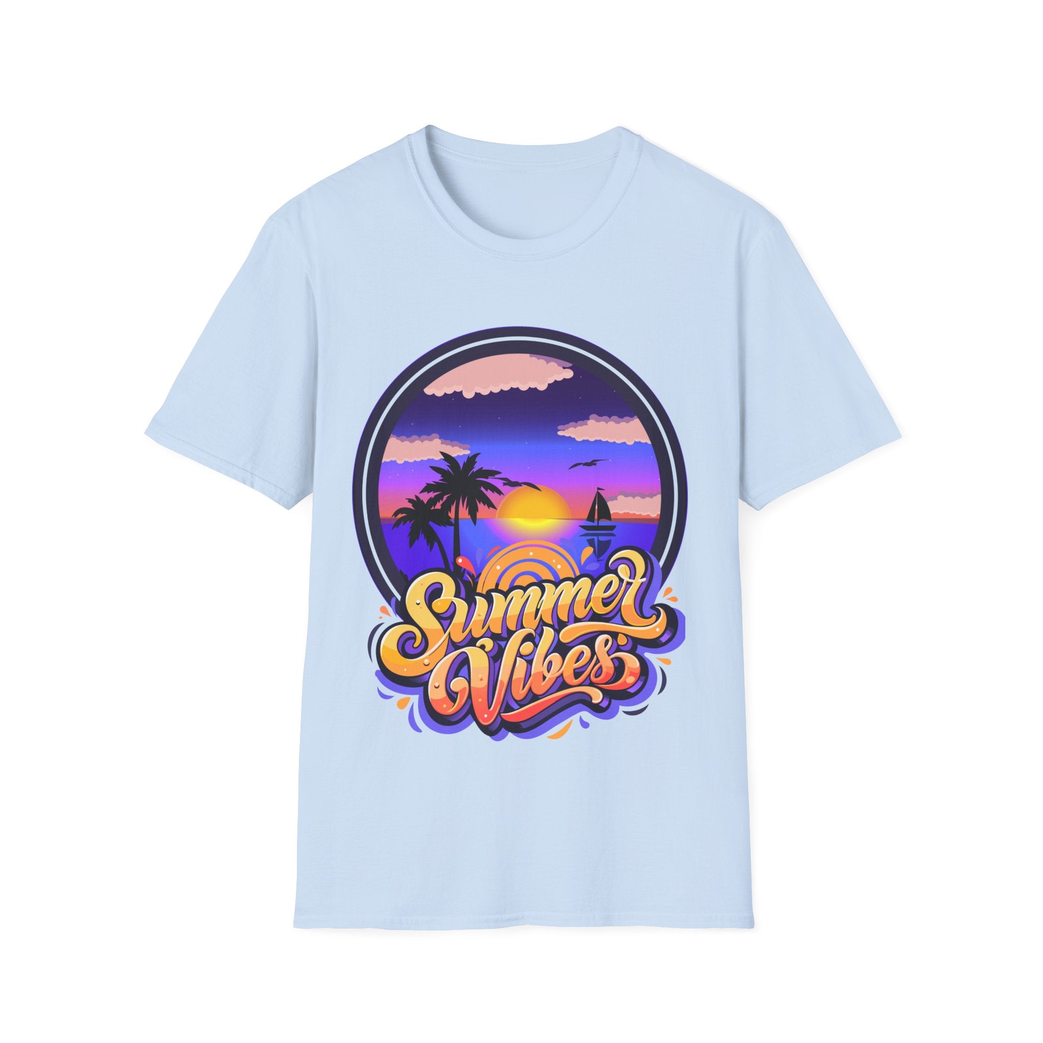 Tropical Sunset Summer Vibes T-Shirt