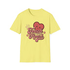 Teach With Heart T-Shirt — Cute Retro Heart Teacher Tee