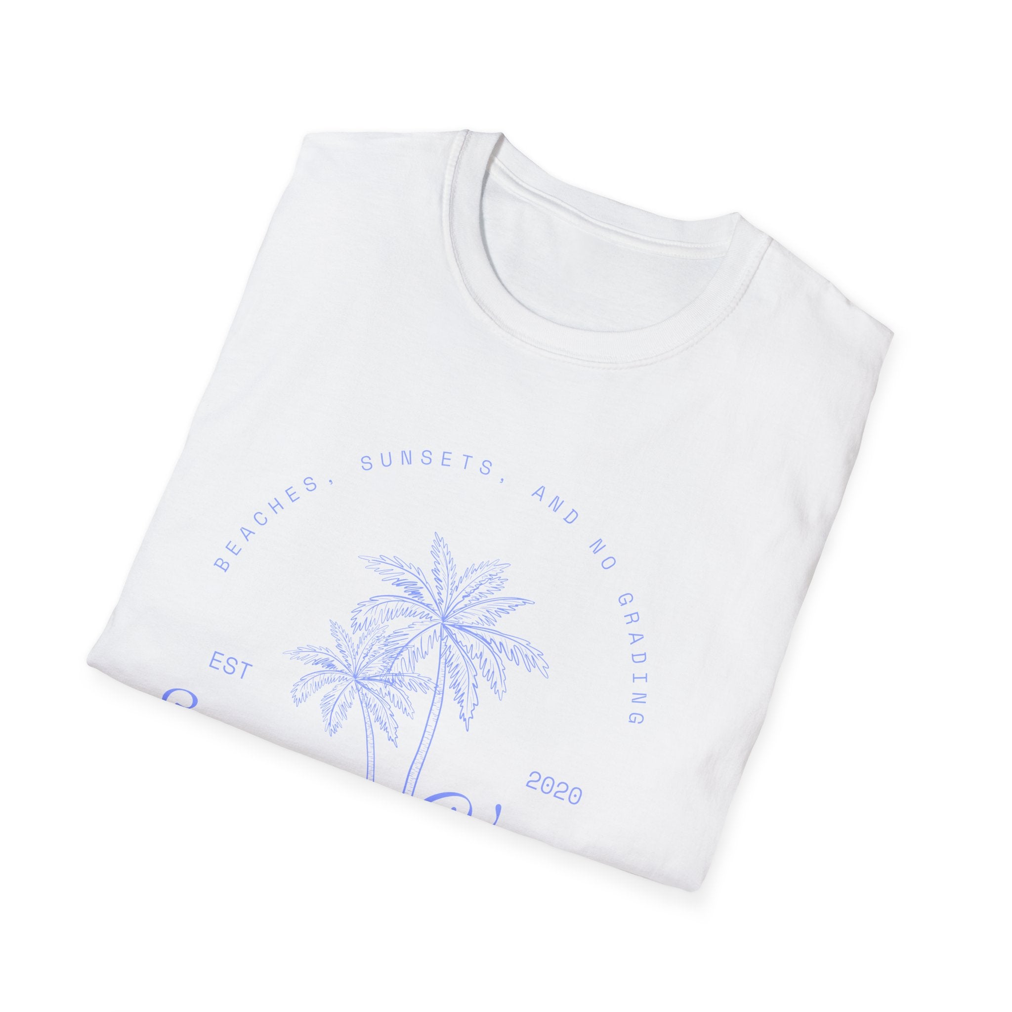 Beaches, Sunsets, and No Grades Summer Vacation T-Shirt