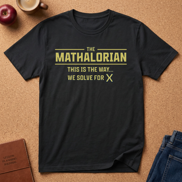 Mathalorian T-Shirt — “This Is The Way… We Solve For X” Math Teacher Tee