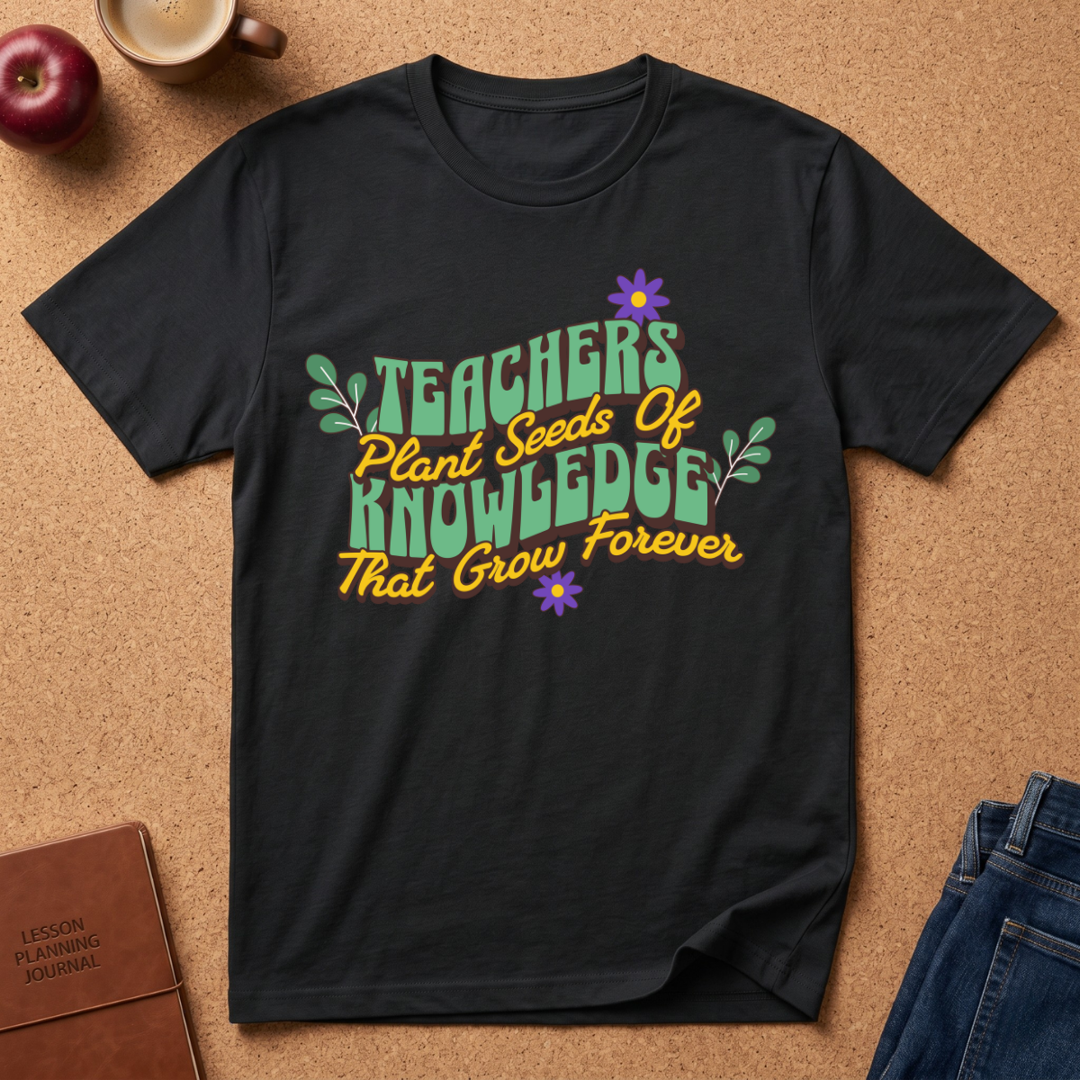 Teacher's Plant Seeds of Knowledge That Grow Forever T-Shirt