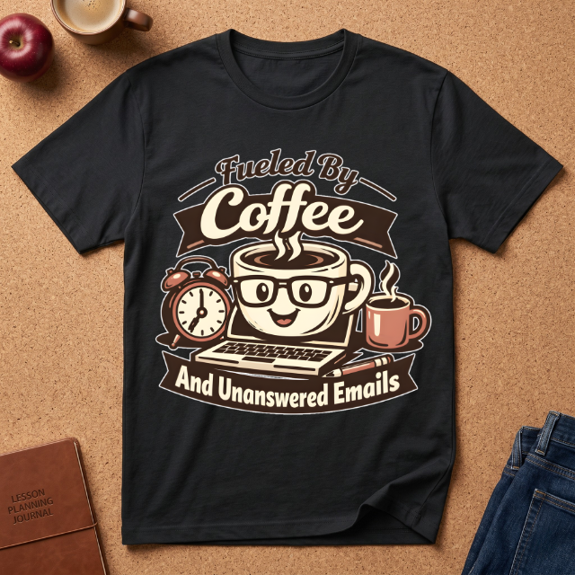 Fueled By Coffee And Unanswered Emails T-Shirt