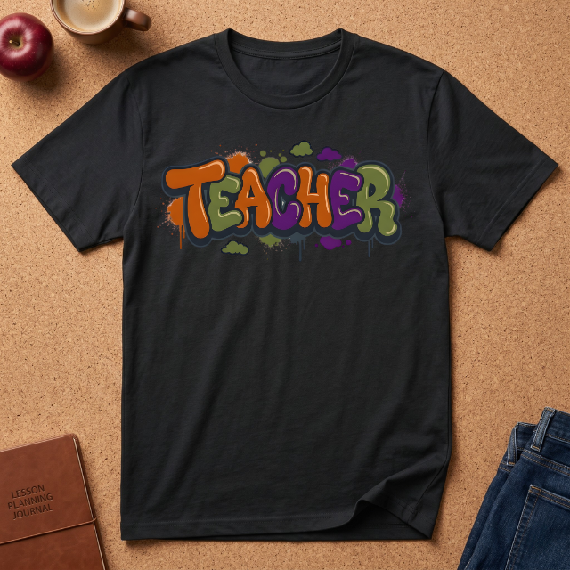 Teacher Graffiti T-Shirt