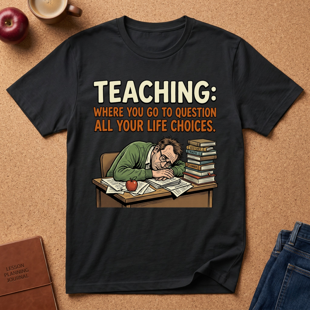 Teaching: Where You Go To Question All Your Life Choices T-Shirt