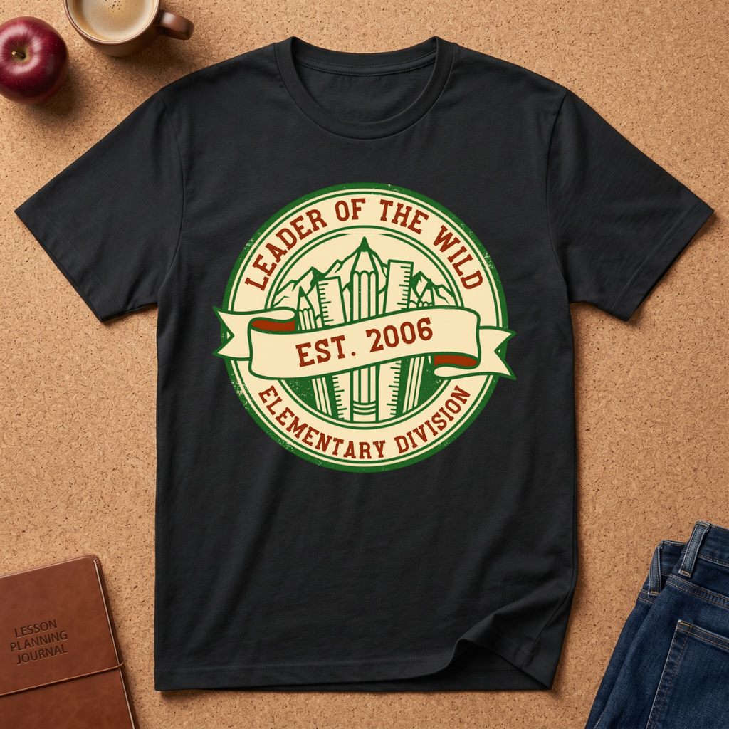 Leader of the Wild Elementary Division T-Shirt — Est. 2006 School Spirit Tee