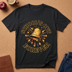 School's Out Forever T-Shirt – Vintage Bell End-of-School Graduation Tee