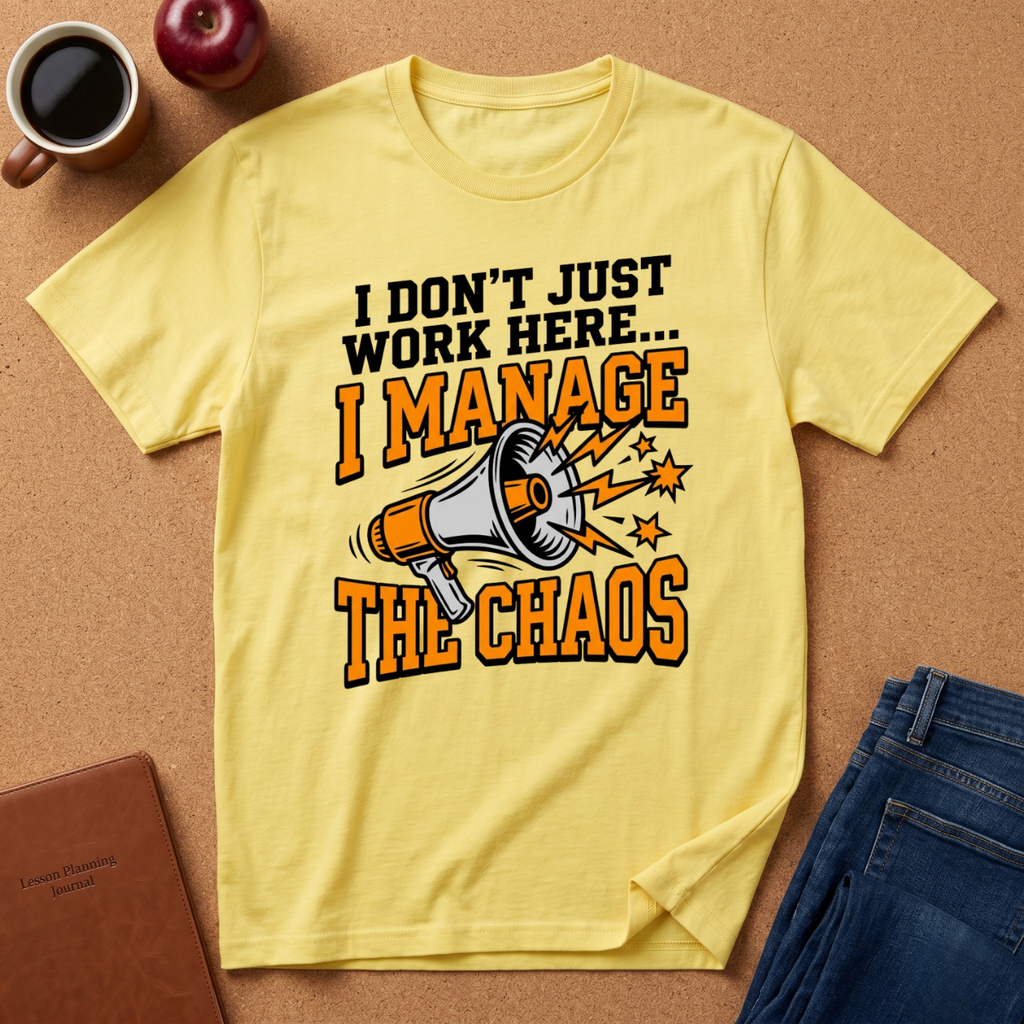 "I Don't Just Work Here... I Manage The Chaos" T-Shirt —