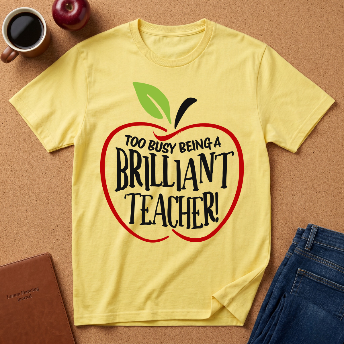 "Too Busy Being a Brilliant Teacher" T-Shirt