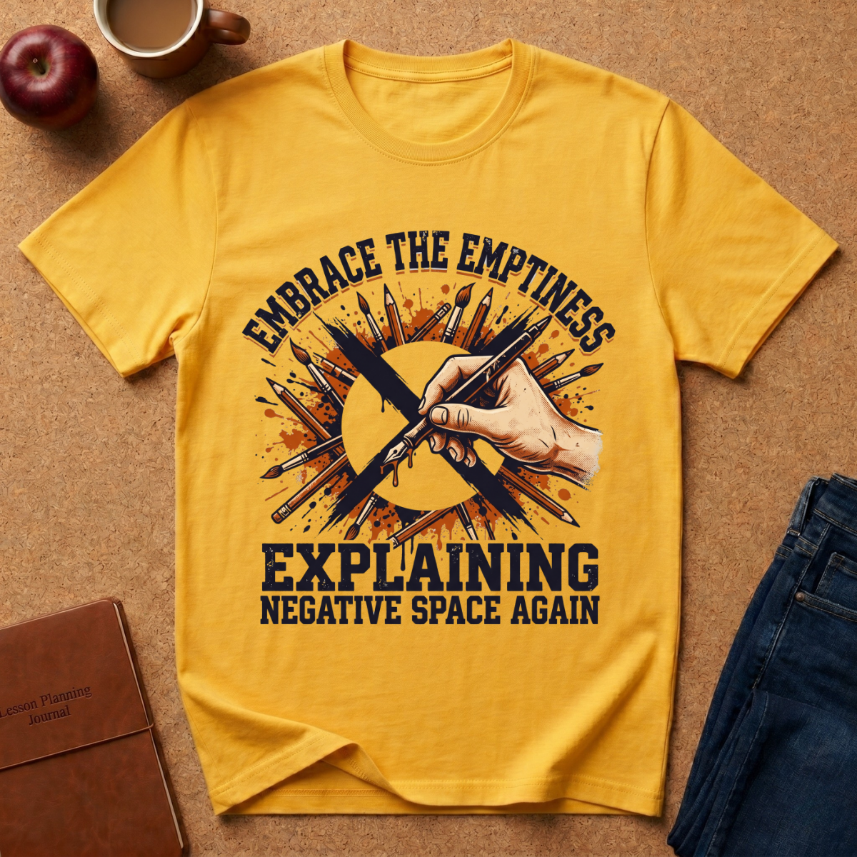 Embrace the Emptiness T-Shirt — "Embrace the Emptiness (Explaining Negative Space Again)" Art Tee