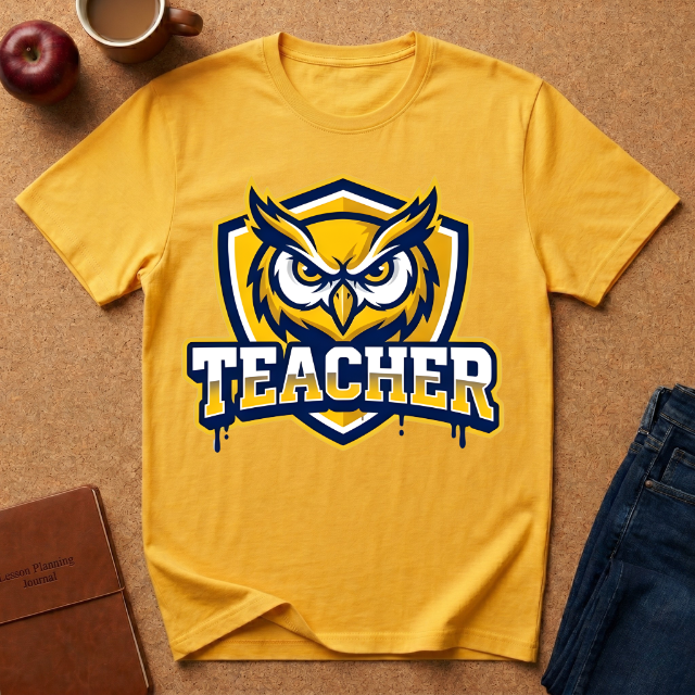 Teacher Owl T-Shirt — School Spirit Tee