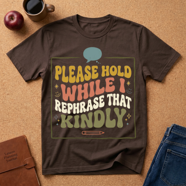 Please Hold While I Rephrase That Kindly T-Shirt