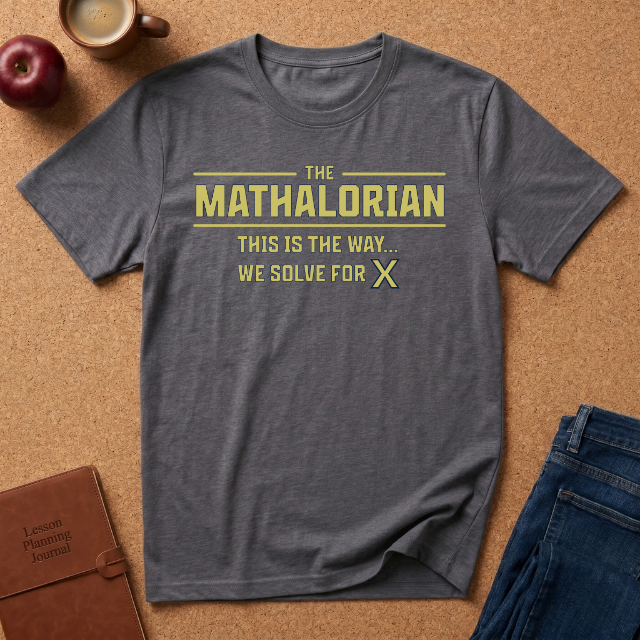 Mathalorian T-Shirt — “This Is The Way… We Solve For X” Math Teacher Tee