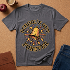 School's Out Forever T-Shirt – Vintage Bell End-of-School Graduation Tee