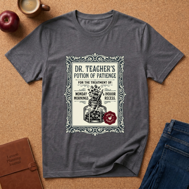 “Dr. Teacher’s Potion of Patience” Vintage T-Shirt