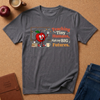 "Teaching Tiny Humans, Making BIG Futures" Cute Apple T-Shirt — Classroom Teacher Tee