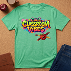 Cool Classroom Vibes T-Shirt — Teacher Apple & Pencils Graphic Tee