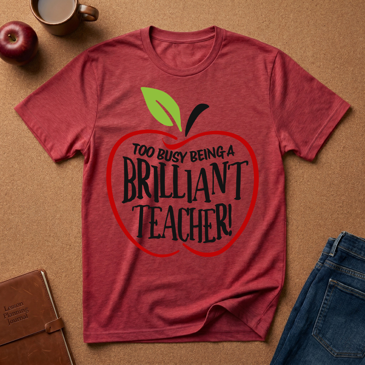"Too Busy Being a Brilliant Teacher" T-Shirt
