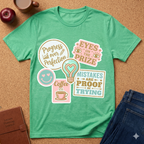 Positive Vibes T-Shirt — 'Mistakes Are Proof I'm Trying' Motivational Graphic Tee