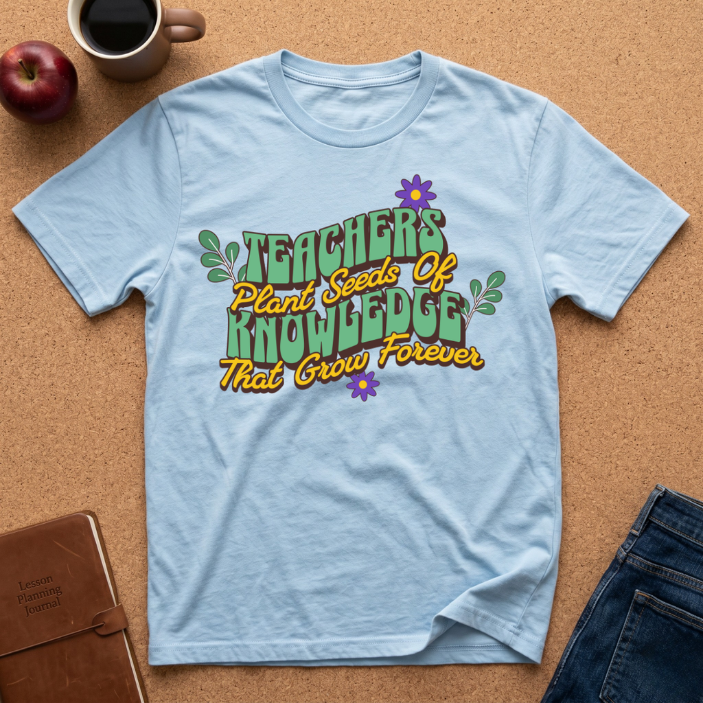Teacher's Plant Seeds of Knowledge That Grow Forever T-Shirt