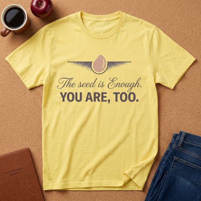 "The seed is Enough. YOU ARE, TOO." T-Shirt