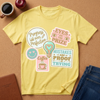 Positive Vibes T-Shirt — 'Mistakes Are Proof I'm Trying' Motivational Graphic Tee