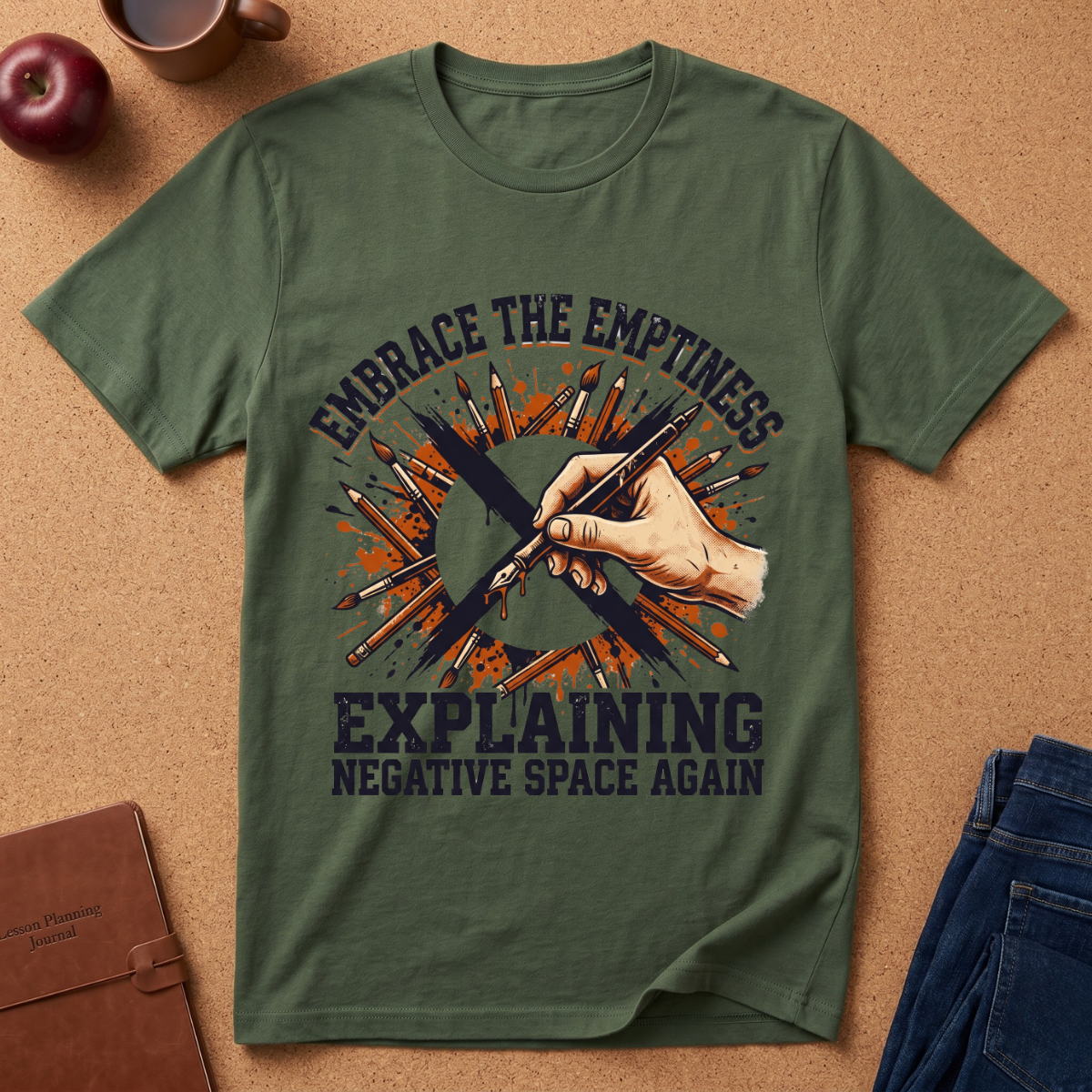 Embrace the Emptiness T-Shirt — "Embrace the Emptiness (Explaining Negative Space Again)" Art Tee