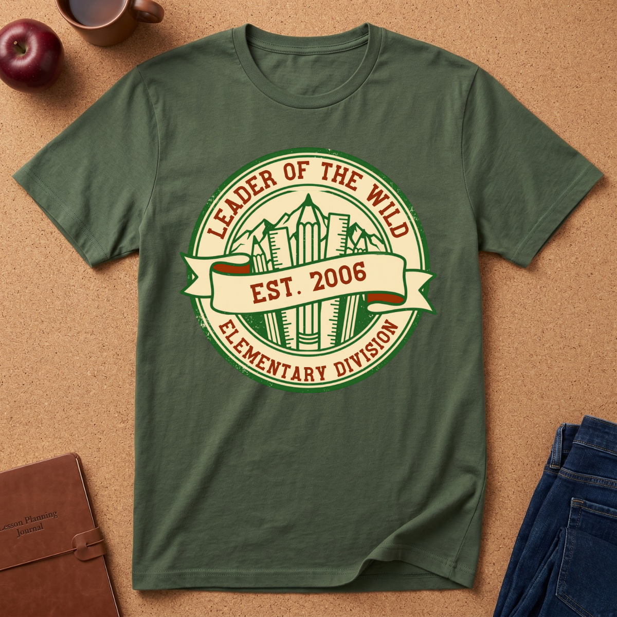 Leader of the Wild Elementary Division T-Shirt — Est. 2006 School Spirit Tee