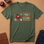 "Teaching Tiny Humans, Making BIG Futures" Cute Apple T-Shirt — Classroom Teacher Tee