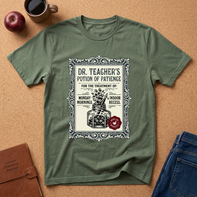 “Dr. Teacher’s Potion of Patience” Vintage T-Shirt