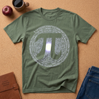 Pi Symbol T‑Shirt — Circular Pi Digits Graphic Tee for Math Teachers