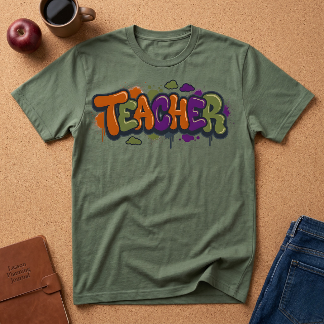 Teacher Graffiti T-Shirt