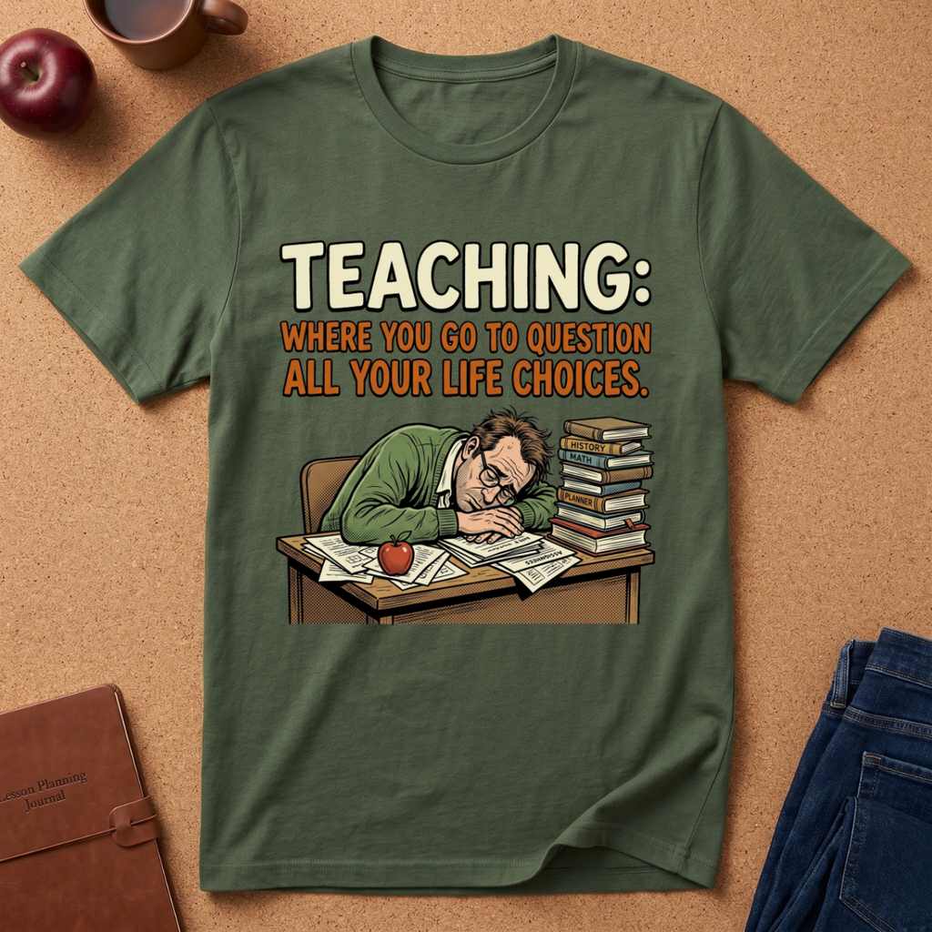 Teaching: Where You Go To Question All Your Life Choices T-Shirt