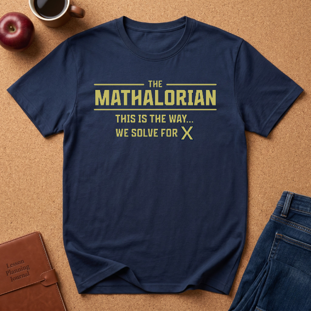 Mathalorian T-Shirt — “This Is The Way… We Solve For X” Math Teacher Tee