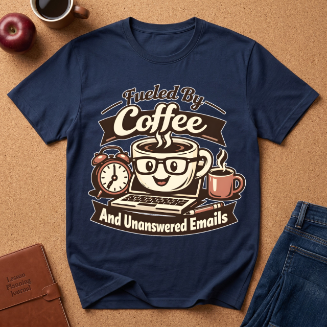 Fueled By Coffee And Unanswered Emails T-Shirt
