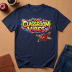 Cool Classroom Vibes T-Shirt — Teacher Apple & Pencils Graphic Tee