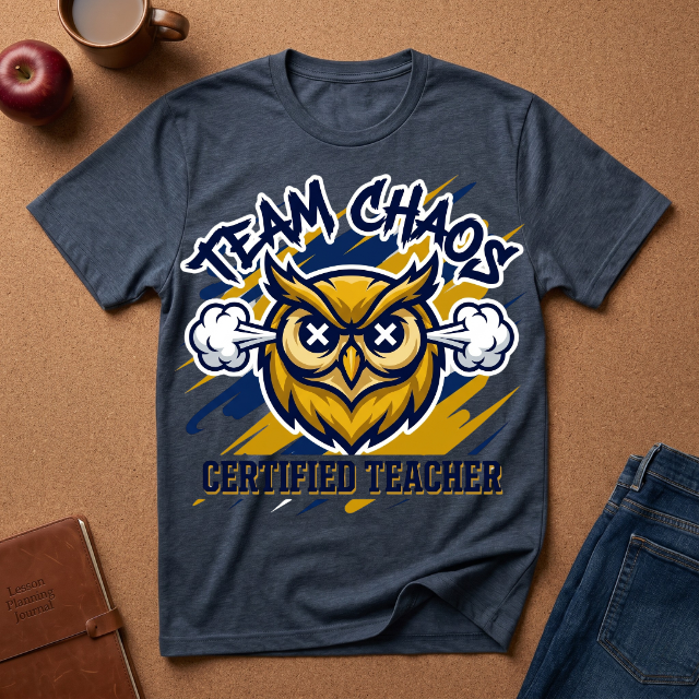 Certified Teacher “Team Chaos” Owl T-Shirt