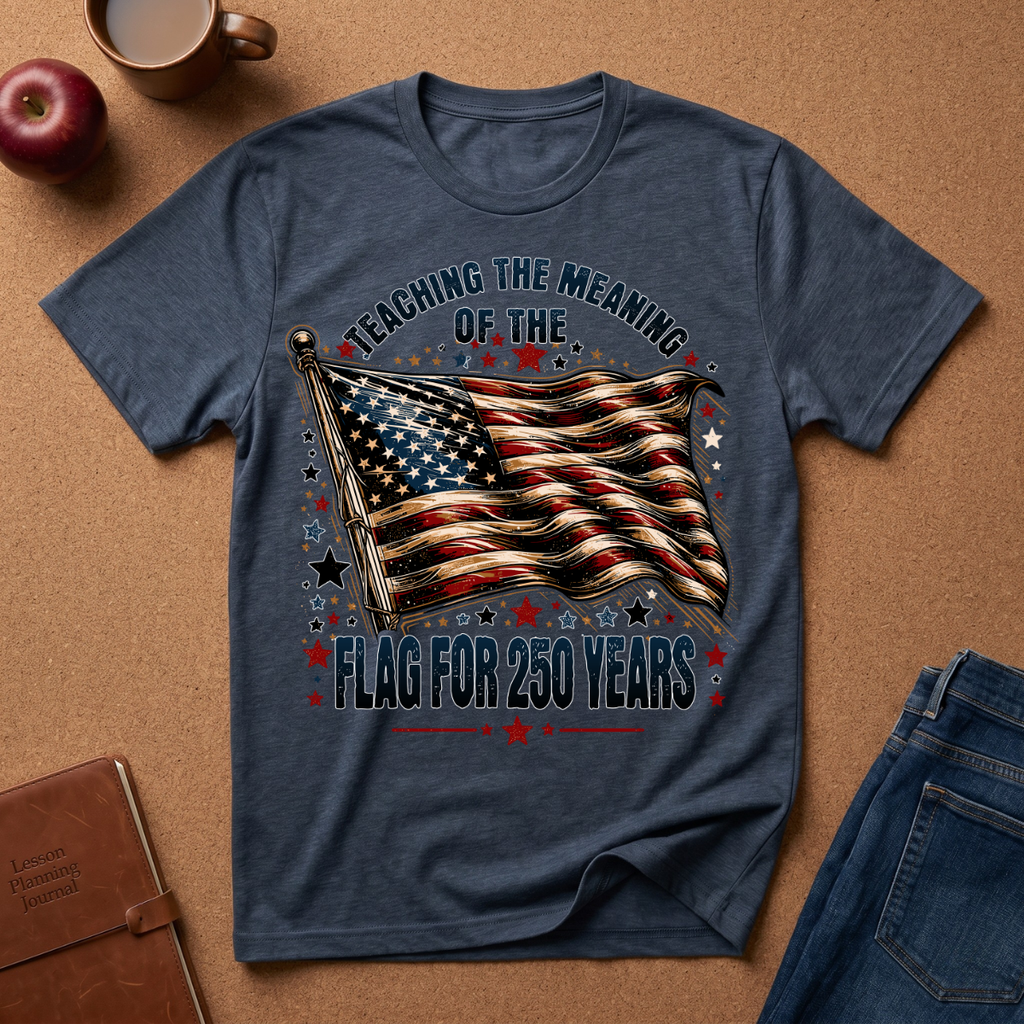 "Teaching the Meaning of the Flag for 250 Years" Patriotic T-Shirt