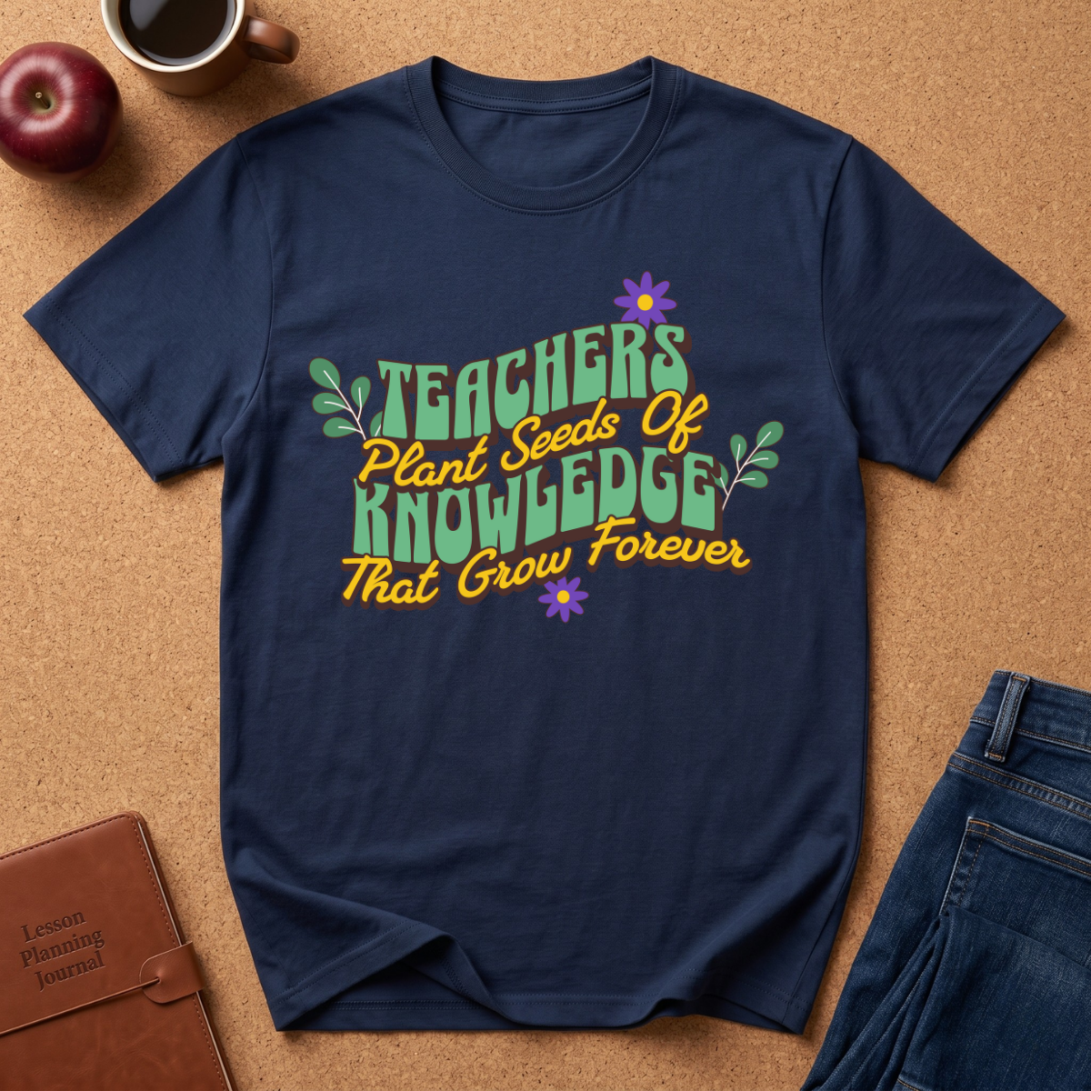 Teacher's Plant Seeds of Knowledge That Grow Forever T-Shirt