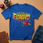 Cool Classroom Vibes T-Shirt — Teacher Apple & Pencils Graphic Tee
