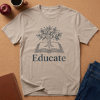 Educate Book Tree T-Shirt